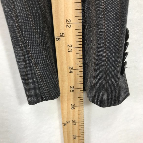 Hart Schaffner Marx Blazer Men's 42R Gray 2 Button Sport Coat Pin Stripe 2 vent - Picture 15 of 16